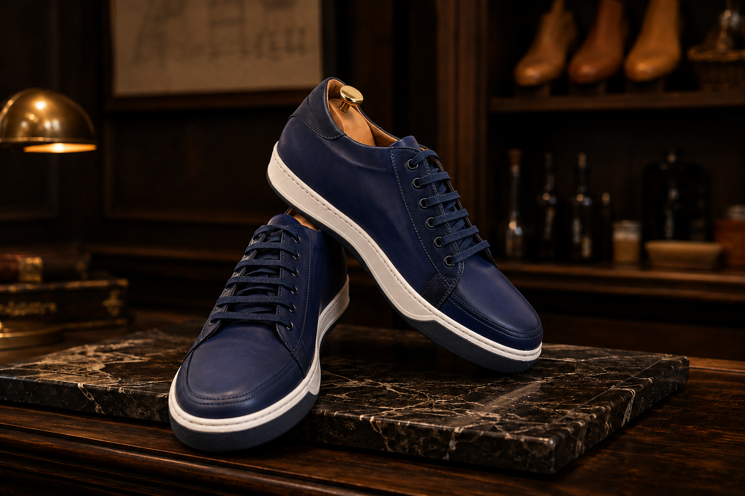 Oscar William Luxury Sneakers – Handmade Leather Trainers