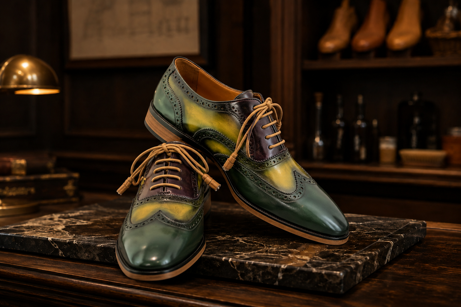 Patina Shoes | Hand-Painted Leather Footwear | Oscar William