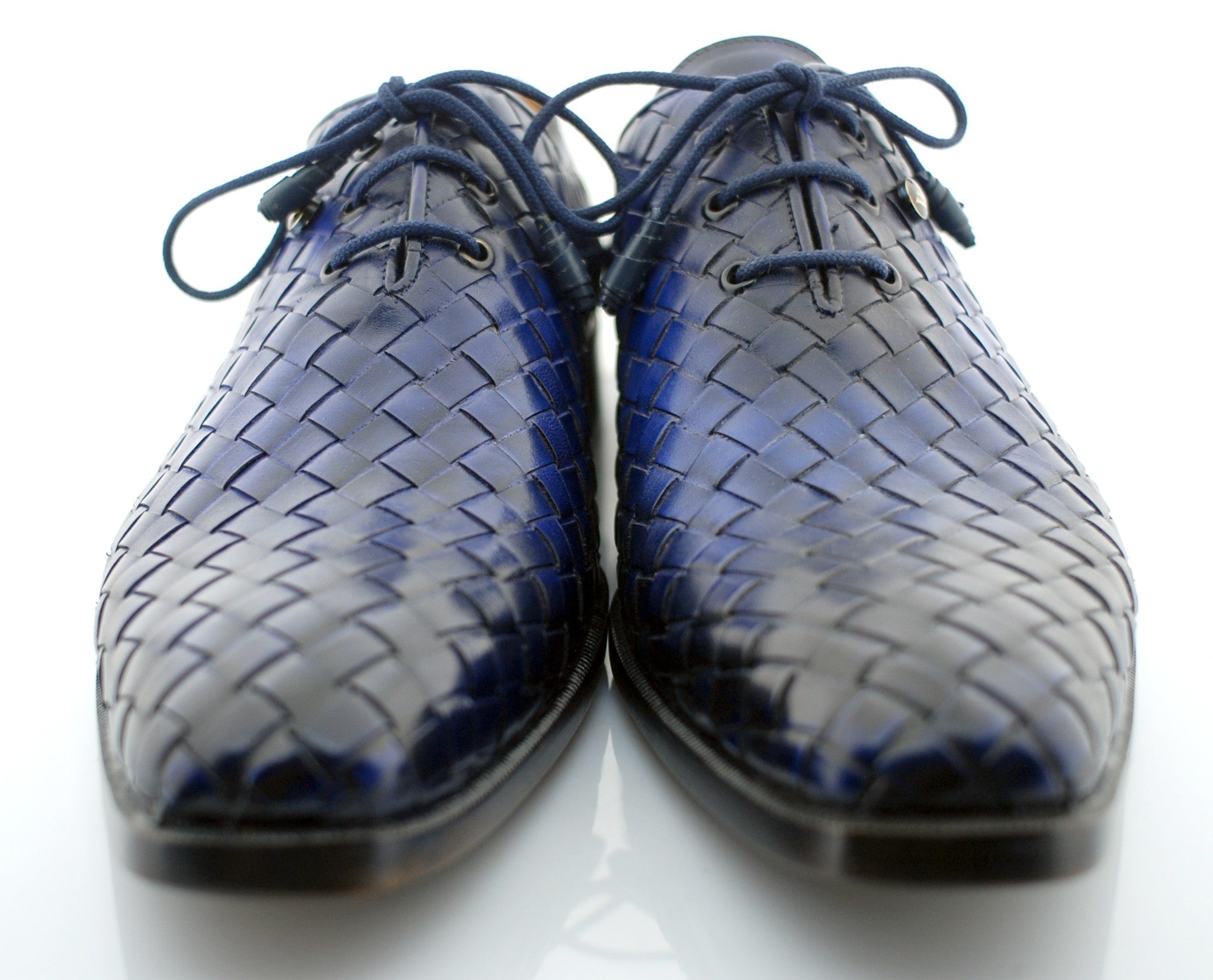 Oscar William “William” Handwoven Patina Oxfords – Leather Sole