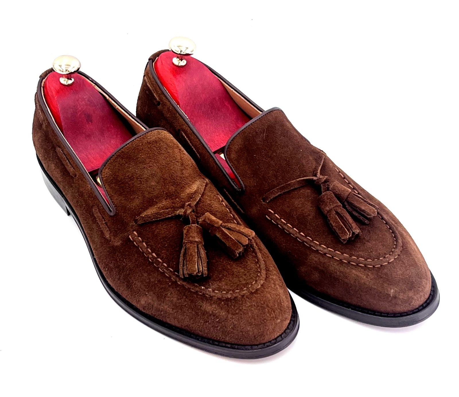 Oscar William Polo Brown Tassel Loafers