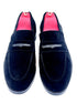 Oscar William Black Suede Penny Loafers