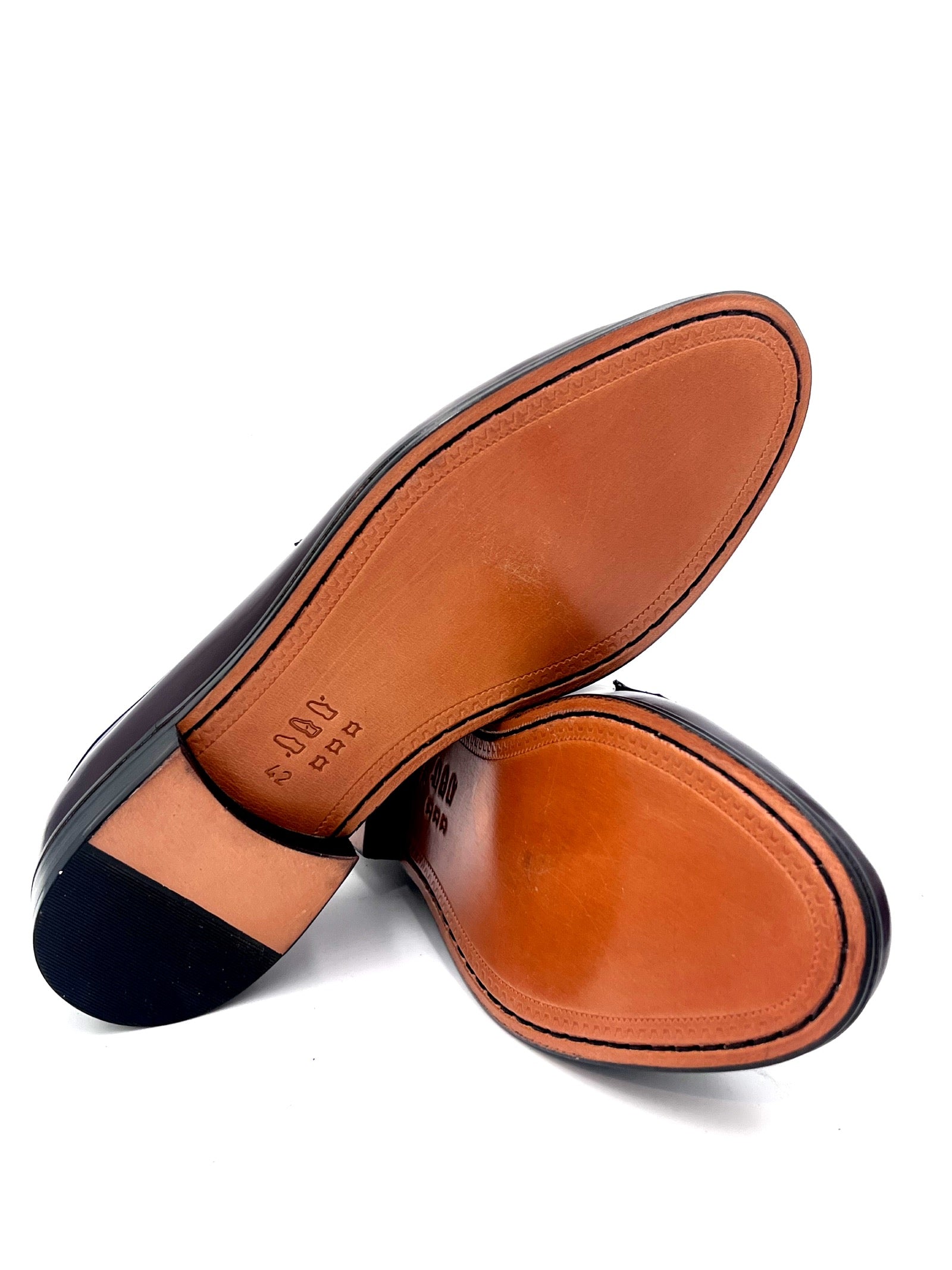 Oscar William Burgundy High Shine Penny Loafers