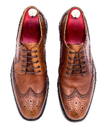 Oscar William Full Brogue Dress Shoes – Dainite Rubber Sole