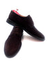 Oscar William Dark Brown Suede Derby Shoes – Leather Sole