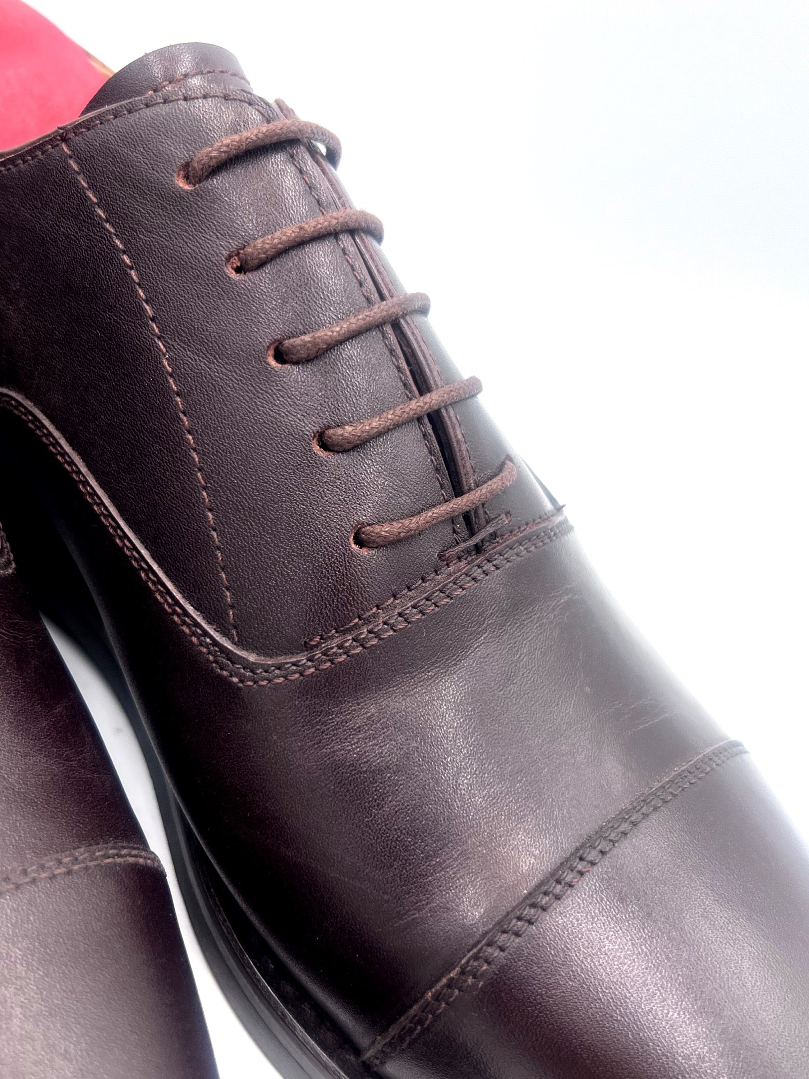 Oscar William Dark Brown Oxfords – Rubber Studded Sole