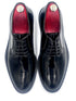 Oscar William Black High Shine Derby – Leather Sole