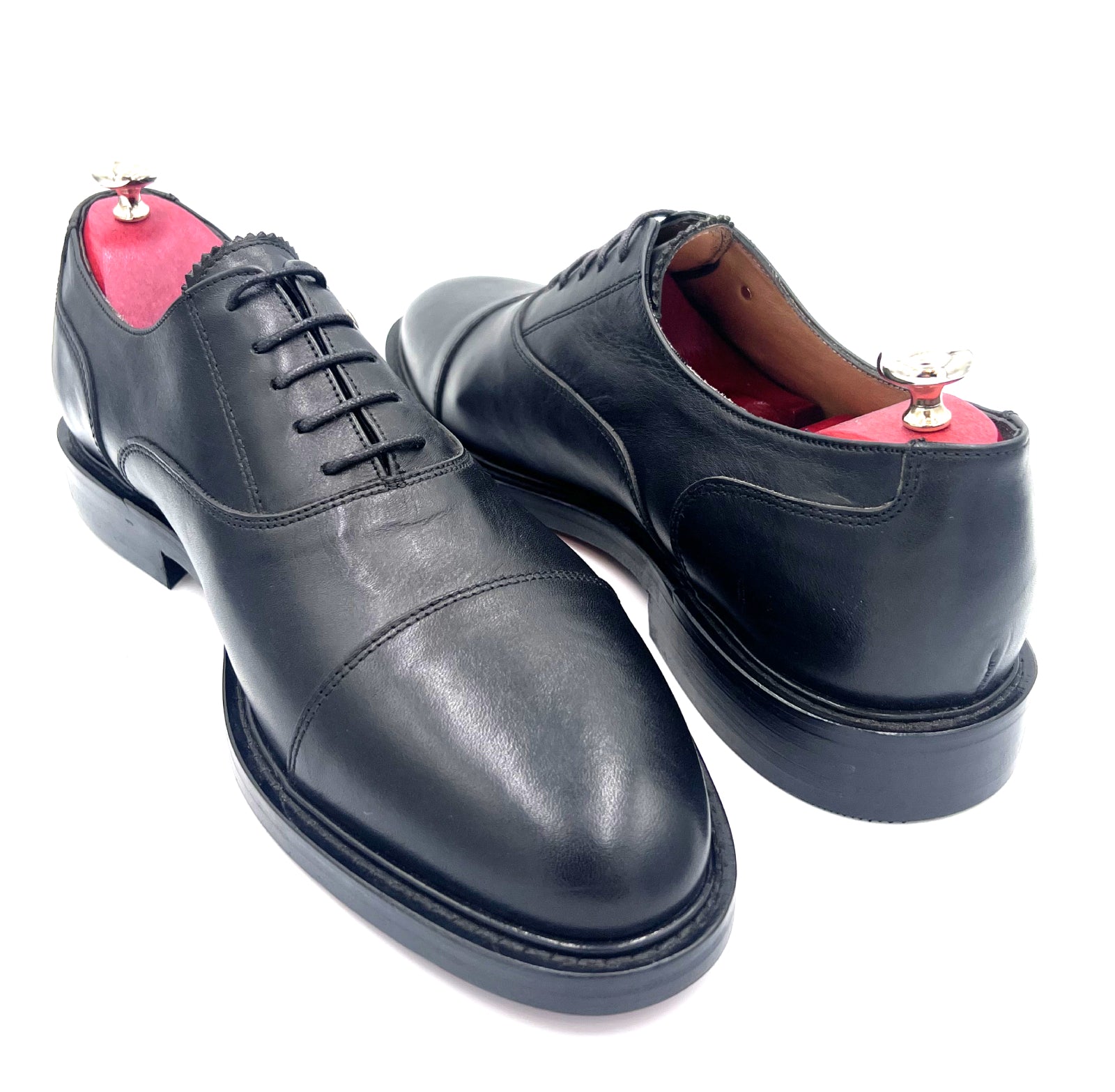 Oscar William Black Aniline Leather Oxfords
