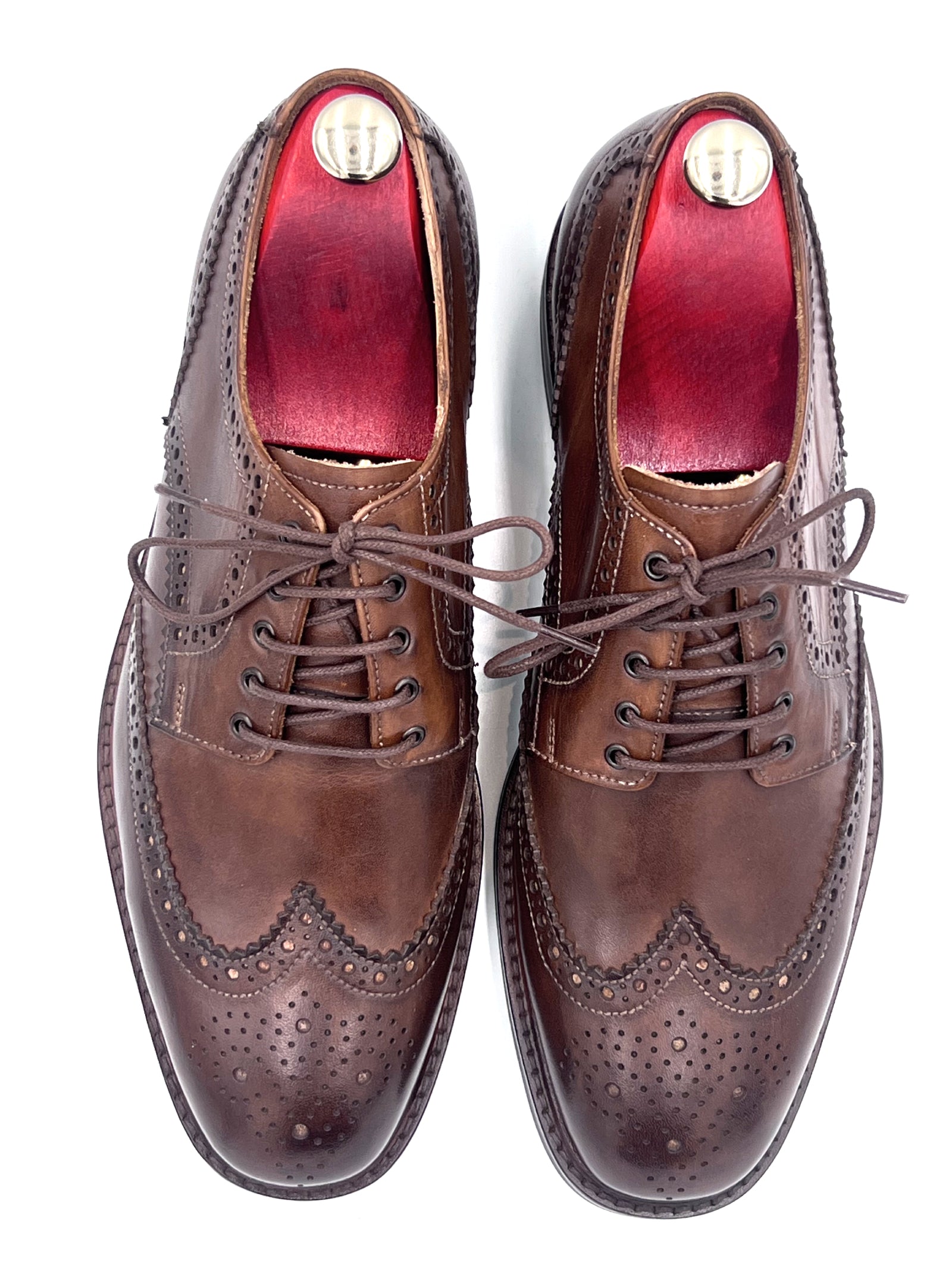 Oscar William Handmade Chocolate Brogue – Studded Sole