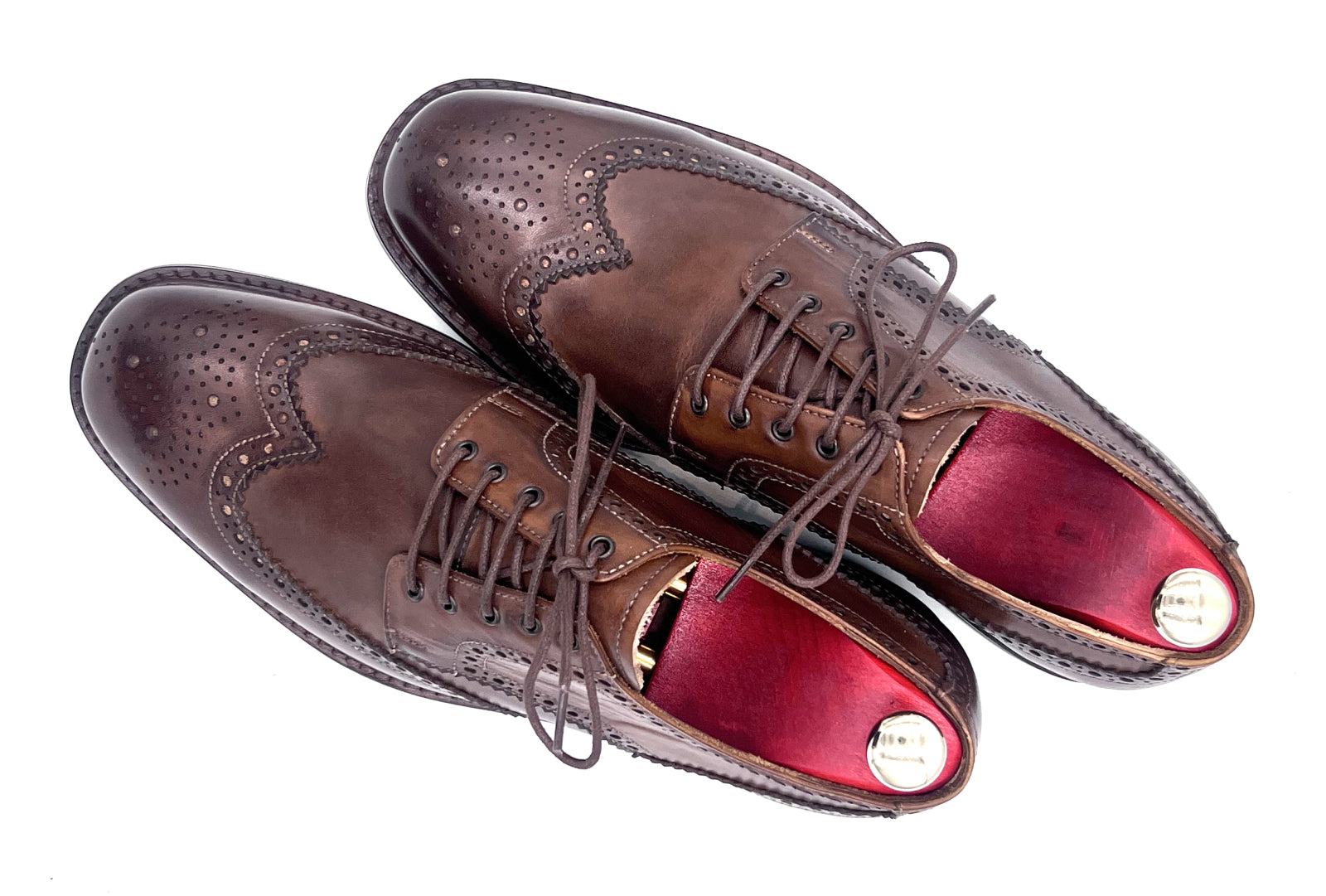 Oscar William Handmade Chocolate Brogue – Studded Sole