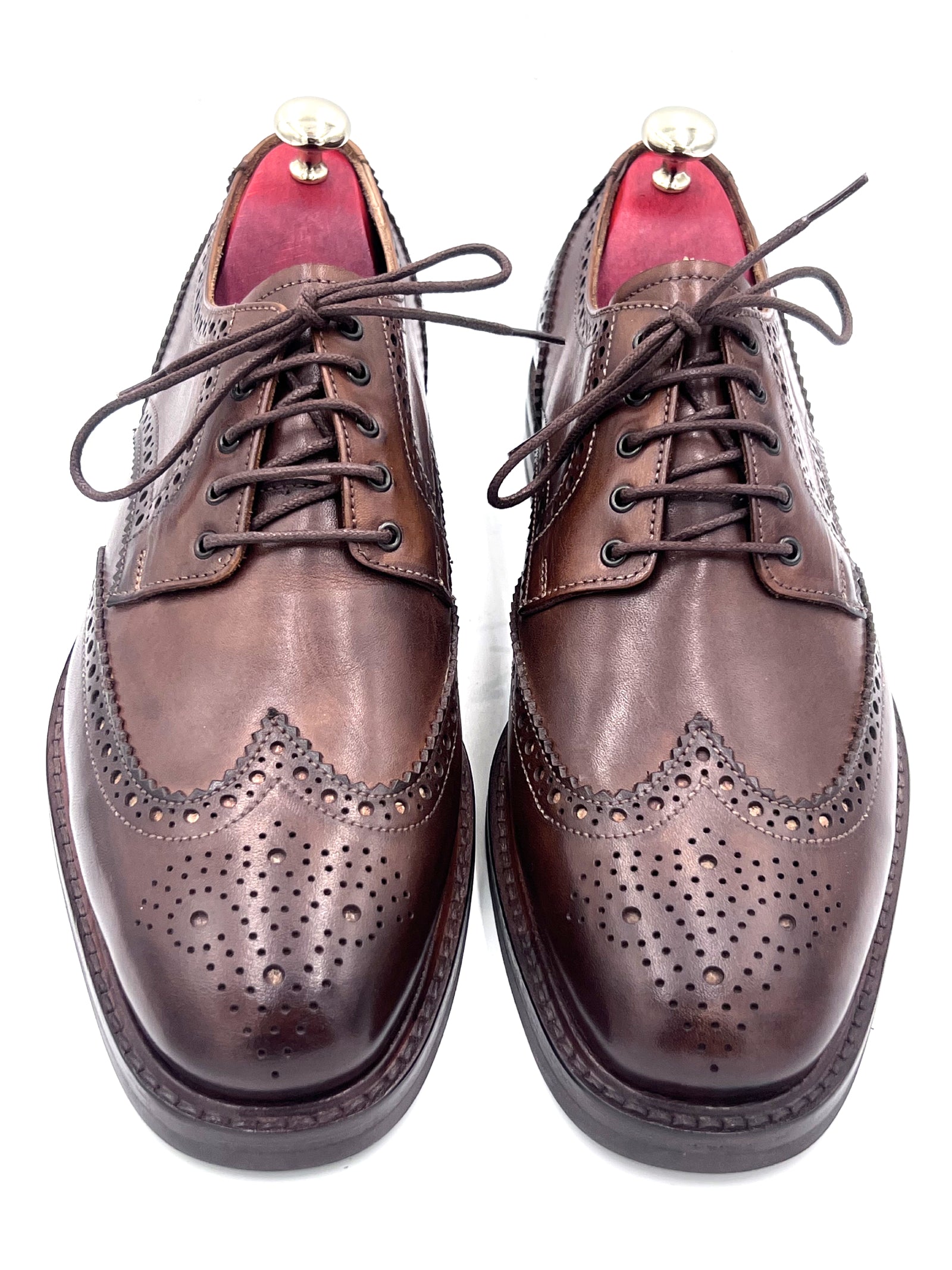 Oscar William Handmade Chocolate Brogue – Studded Sole