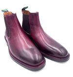 Burgundy Leather Chelsea Boots | Handmade Men's Boots