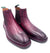 Burgundy Leather Chelsea Boots | Handmade Men's Boots