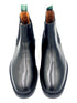 Black Leather Chelsea Boots | Rubber Studded Sole