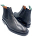 Black Leather Chelsea Boots | Rubber Studded Sole