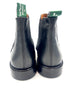Black Leather Chelsea Boots | Rubber Studded Sole