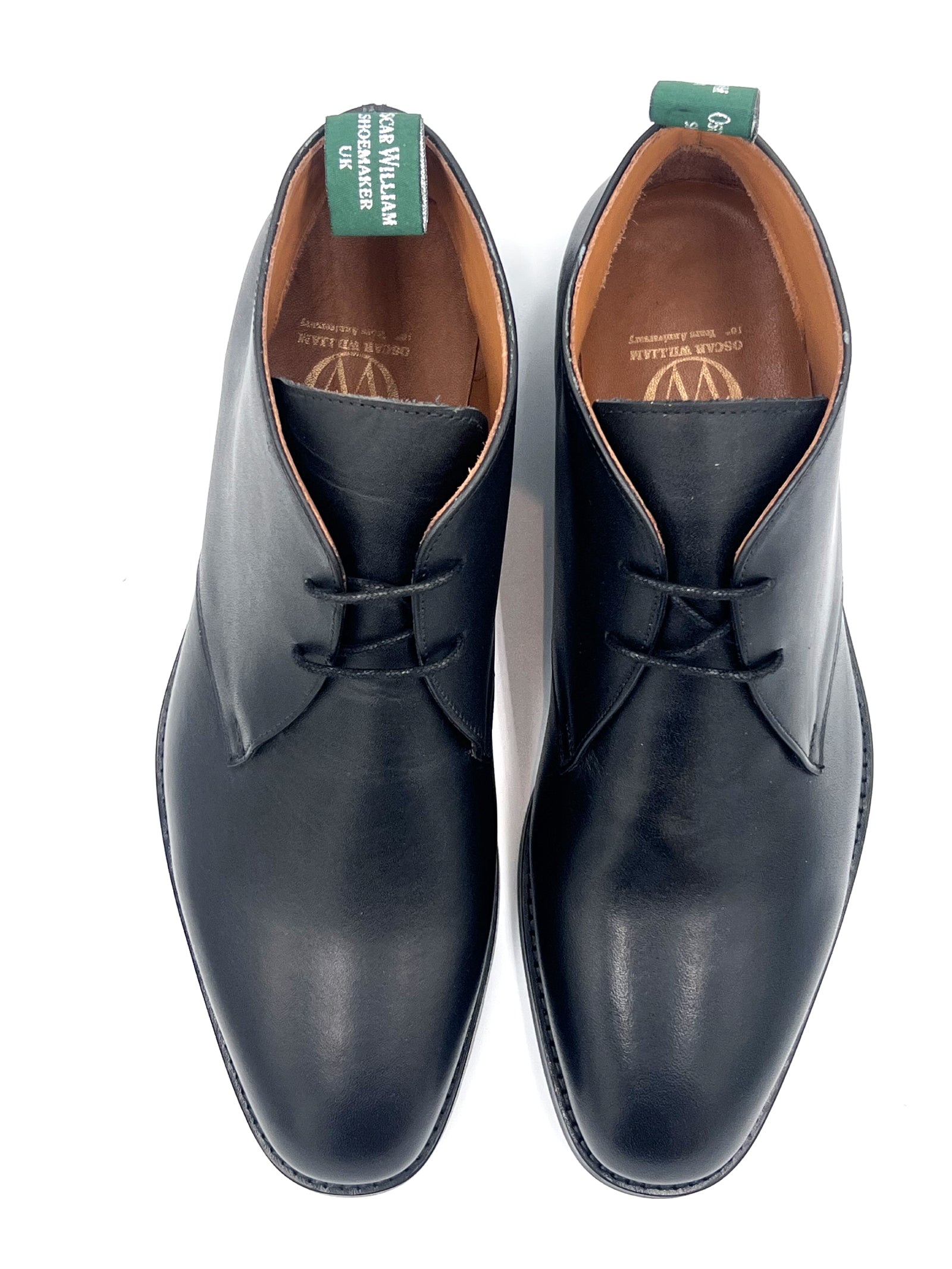 Black Leather Chukka Boots | Studded Sole Casual Boots