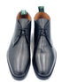 Black Leather Chukka Boots | Studded Sole Casual Boots