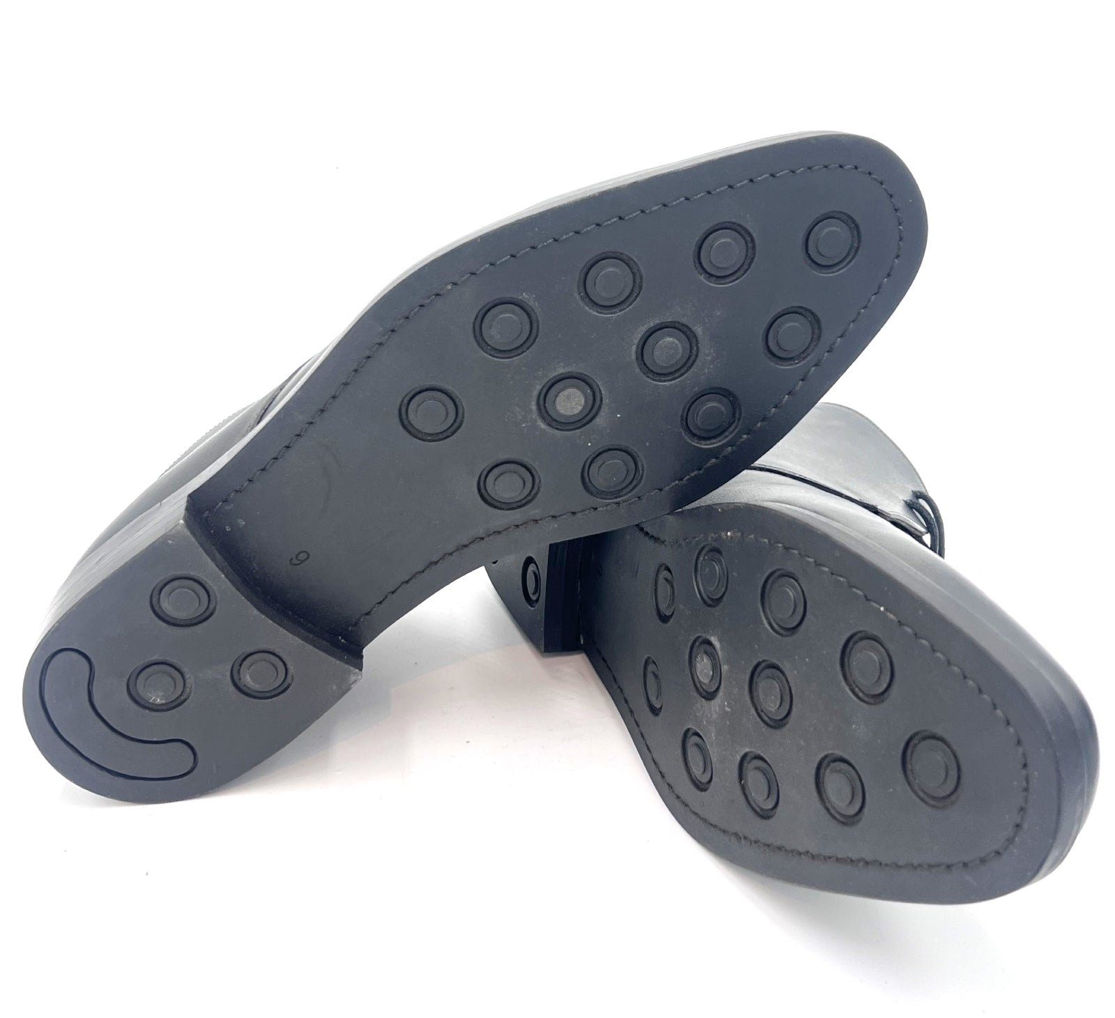 Black Leather Chukka Boots | Studded Sole Casual Boots