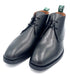 Black Leather Chukka Boots | Studded Sole Casual Boots
