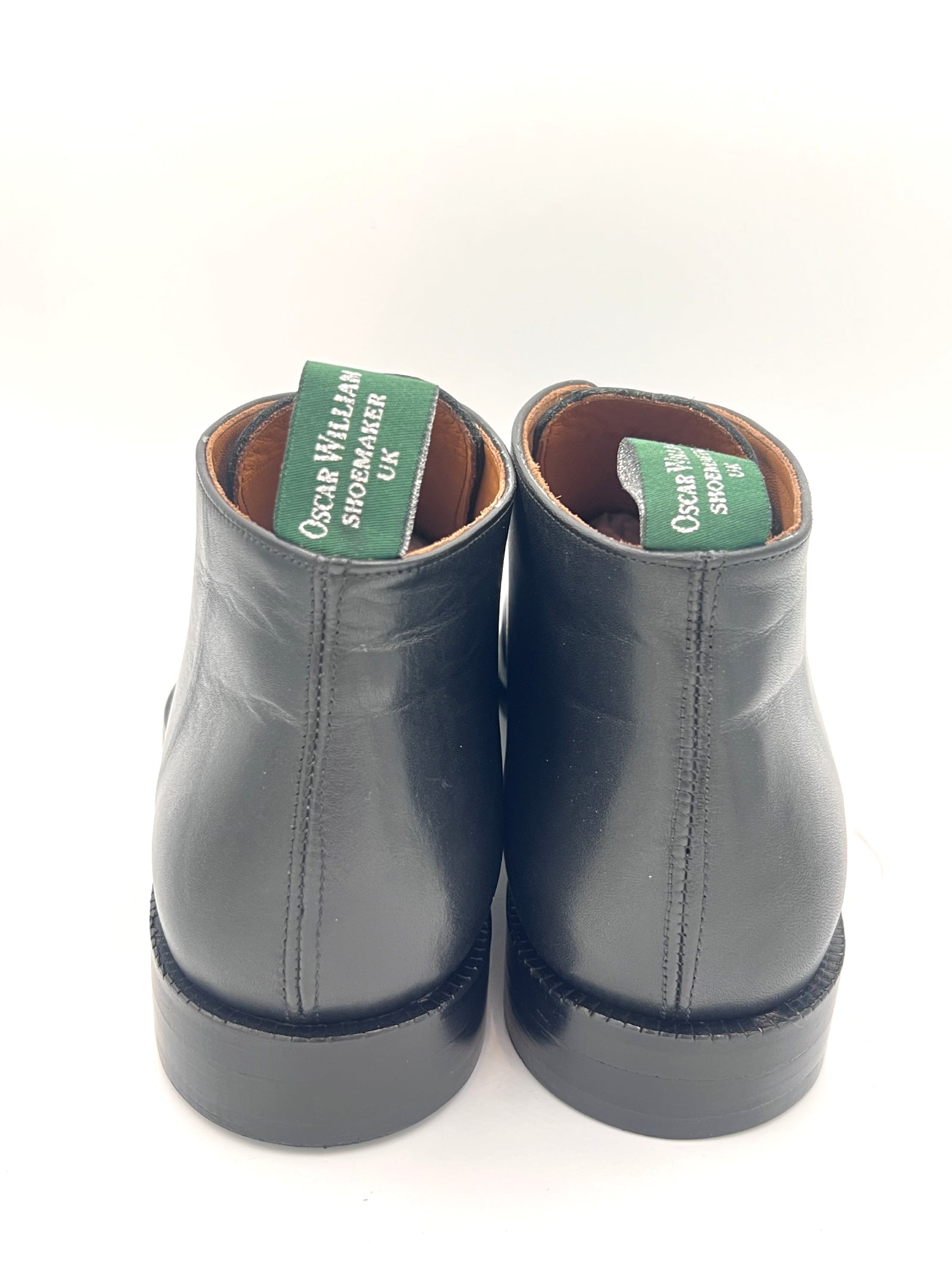 Black Leather Chukka Boots | Studded Sole Casual Boots