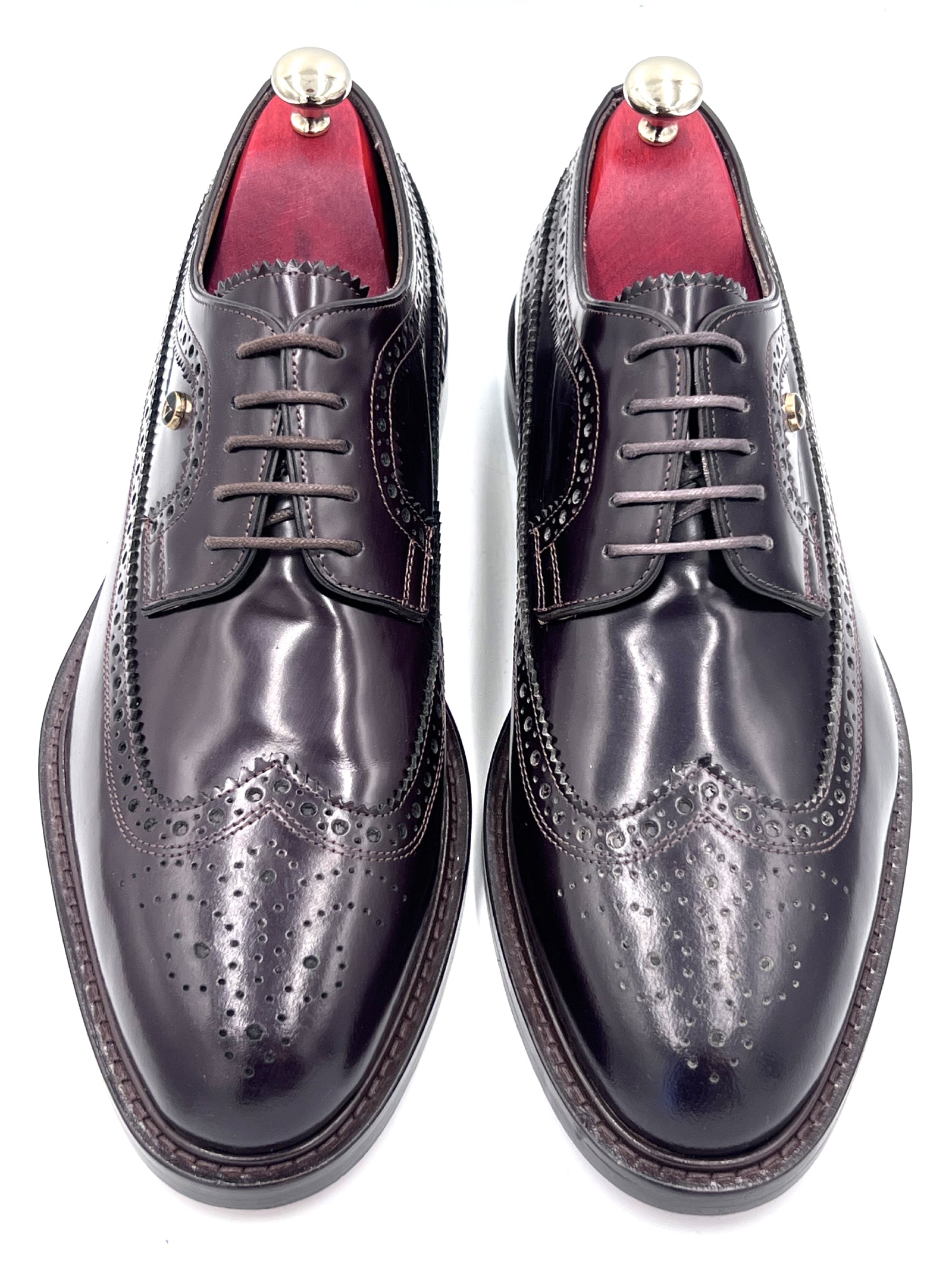 Oscar William Brogue – Royal Long Wing | High Shine Brown