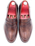 Oscar William Shaded Brown Patina Penny Loafers