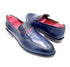 Oscar William Navy Blue Penny Loafers – Leather Sole
