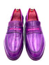Oscar William Purple Patina Penny Loafers – Leather Sole