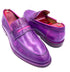 Oscar William Purple Patina Penny Loafers – Leather Sole