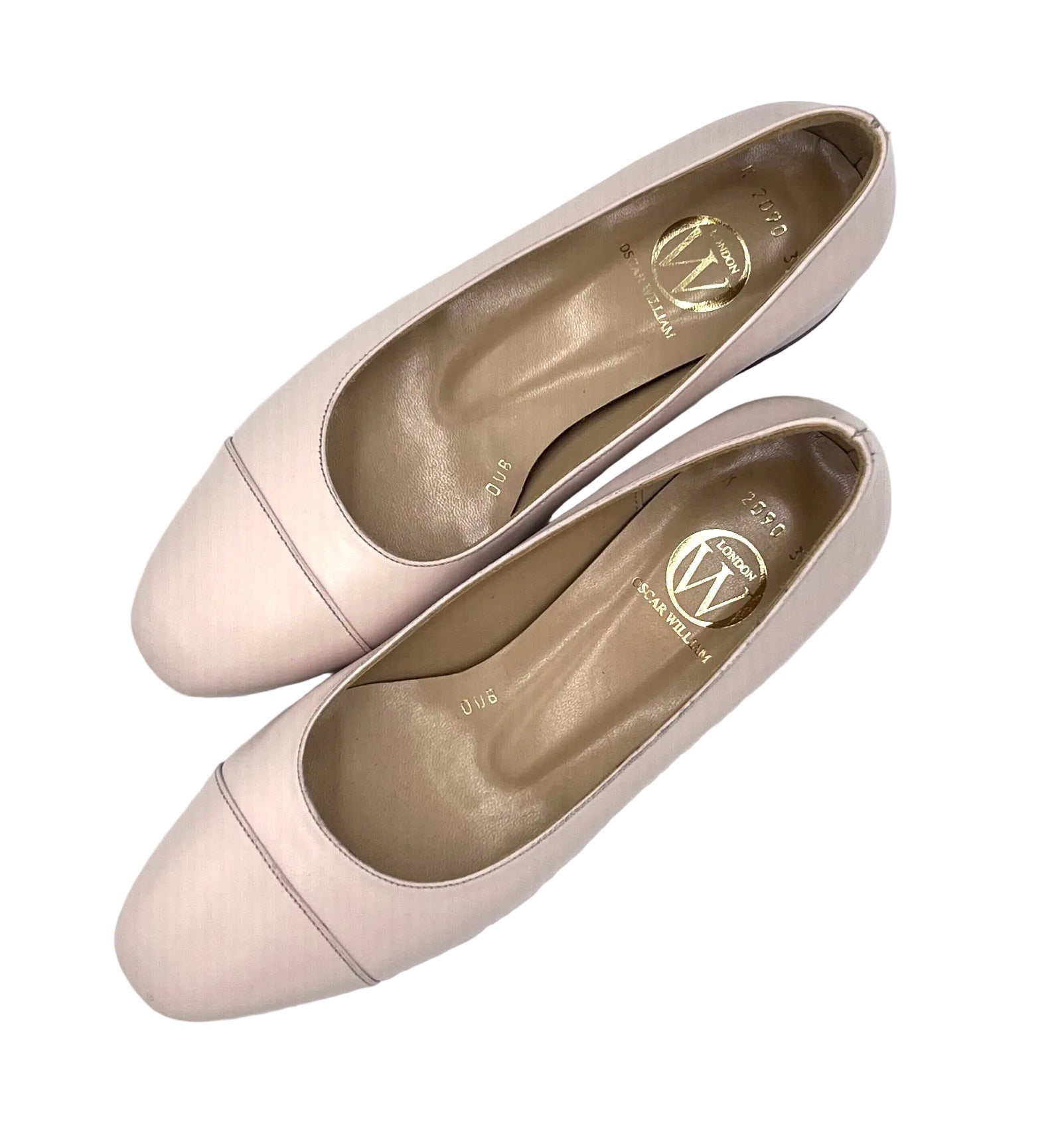 Oscar William Beige Formal Pump | Women's Leather Shoes