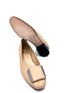 Women’s Beige Leather Shoes with Buckle – Leather Sole