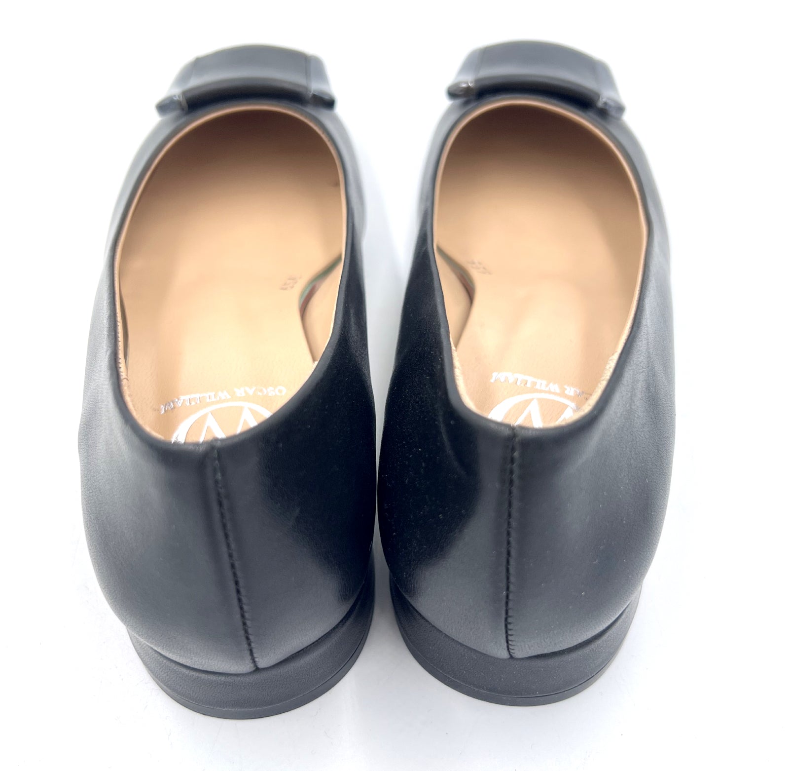 Oscar William Black Pump with Buckle | Women's Leather Shoes