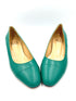 Oscar William Emerald Green Leather Pumps