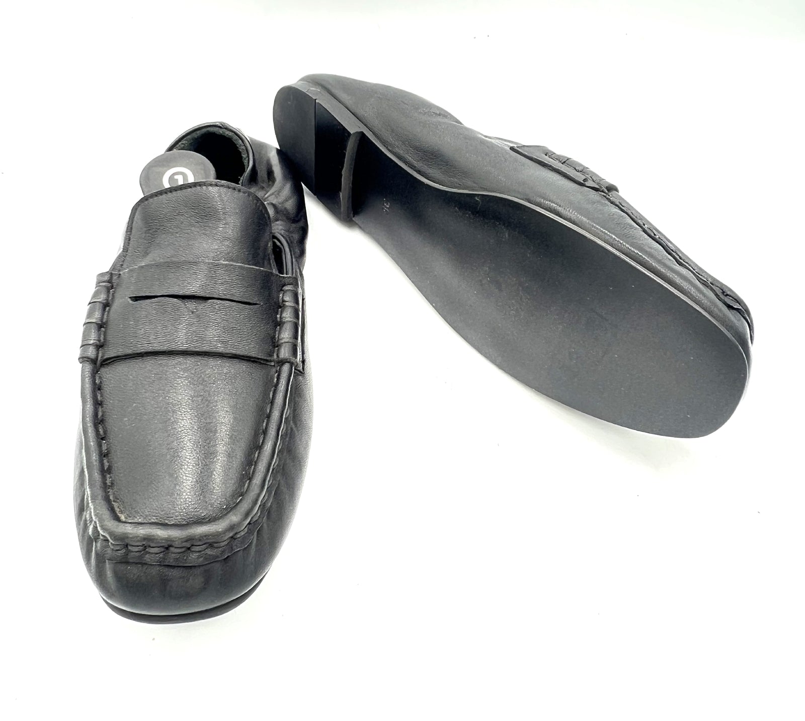 Oscar William Black Soft Leather Loafers – Elastic Fit