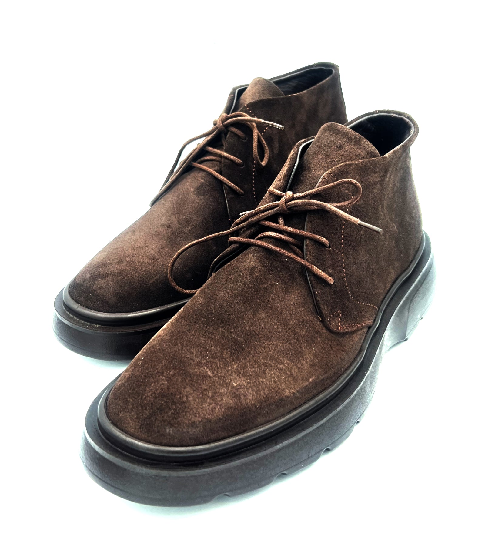 Dark Brown Suede Chukka Boots | Lightweight Comfort Sole