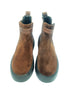 Oscar William Dark Brown Chelsea Boots | Back Zip Leather Boots