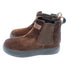Oscar William Dark Brown Chelsea Boots | Back Zip Leather Boots