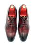 Oscar William Patina Derby – Burgundy / Black | Leather Sole