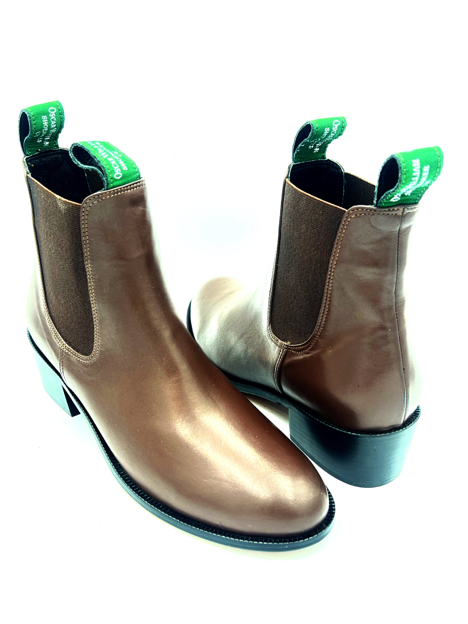 Women's Brown Leather Chelsea Boots | Leather Sole