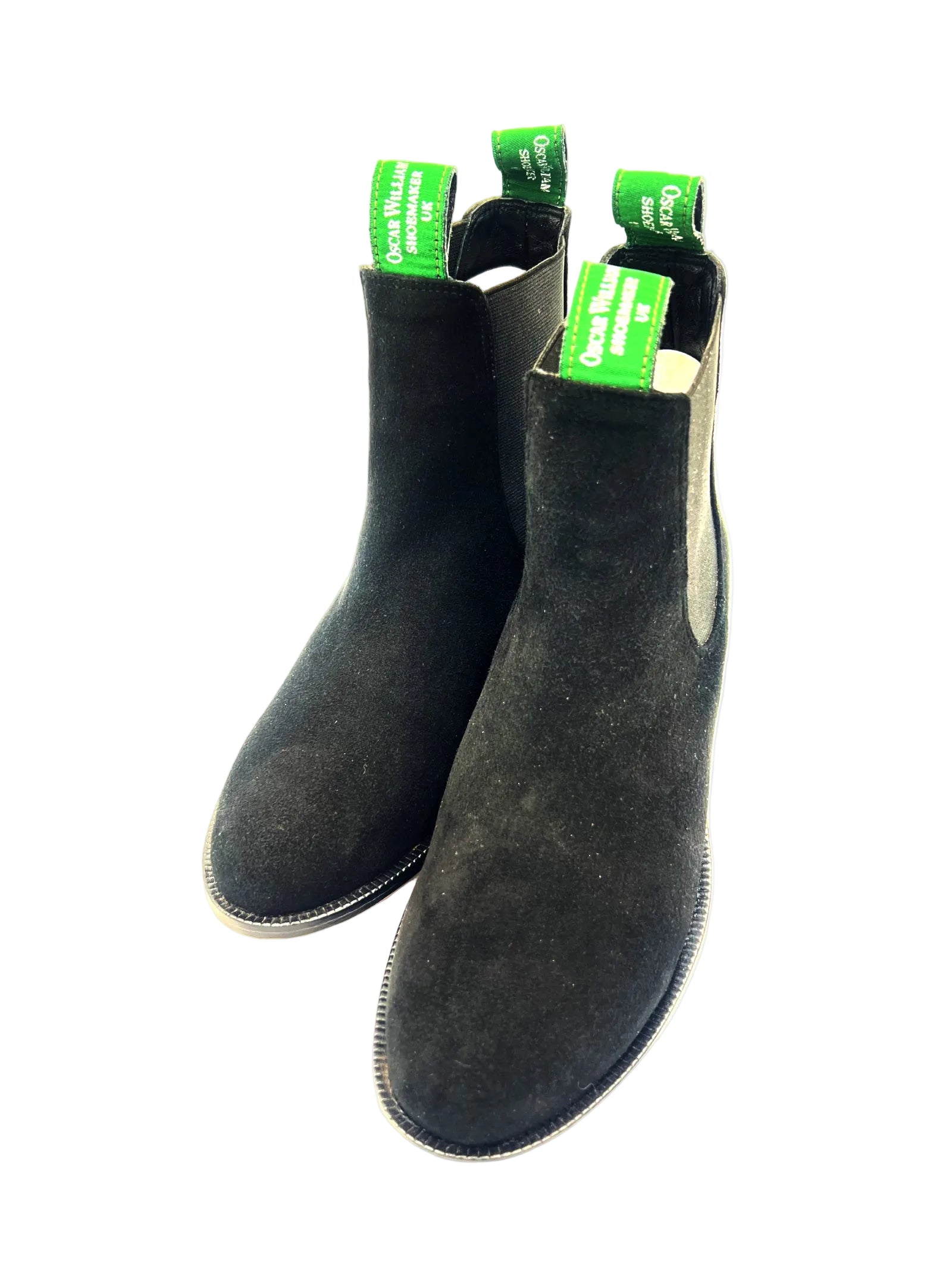 Oscar William Women’s Chelsea Boots – Black Suede | Leather Sole