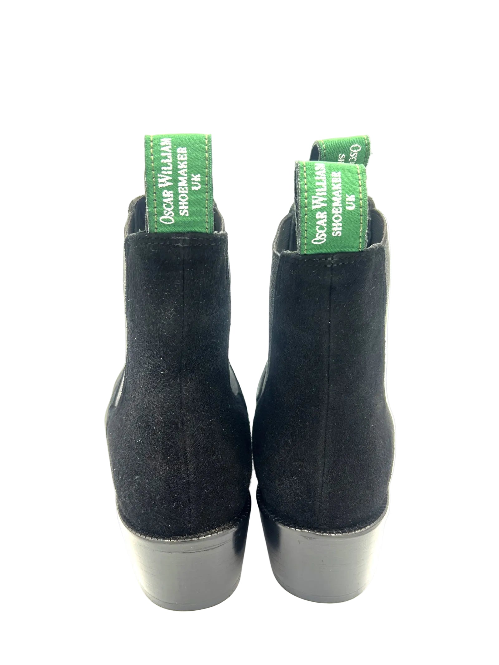 Oscar William Women’s Chelsea Boots – Black Suede | Leather Sole