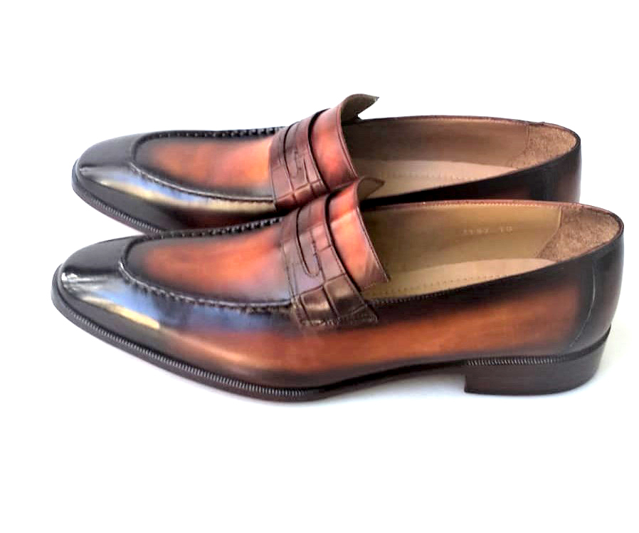 Classic Handcrafted  Penny Loafers(Carter)Camel/Brown
