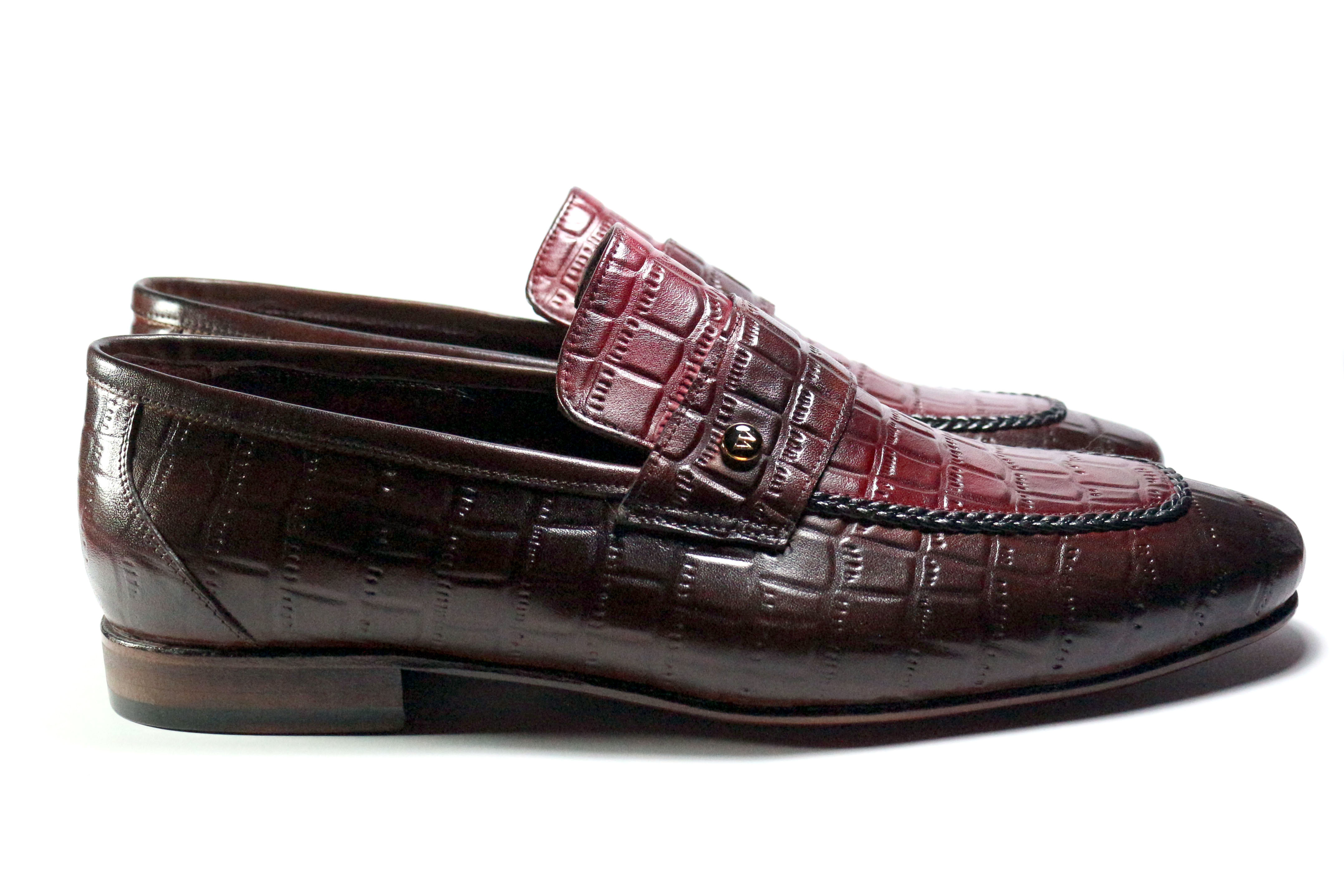 Classic Handmade Luxury Footwear(Leo) Crocodile print